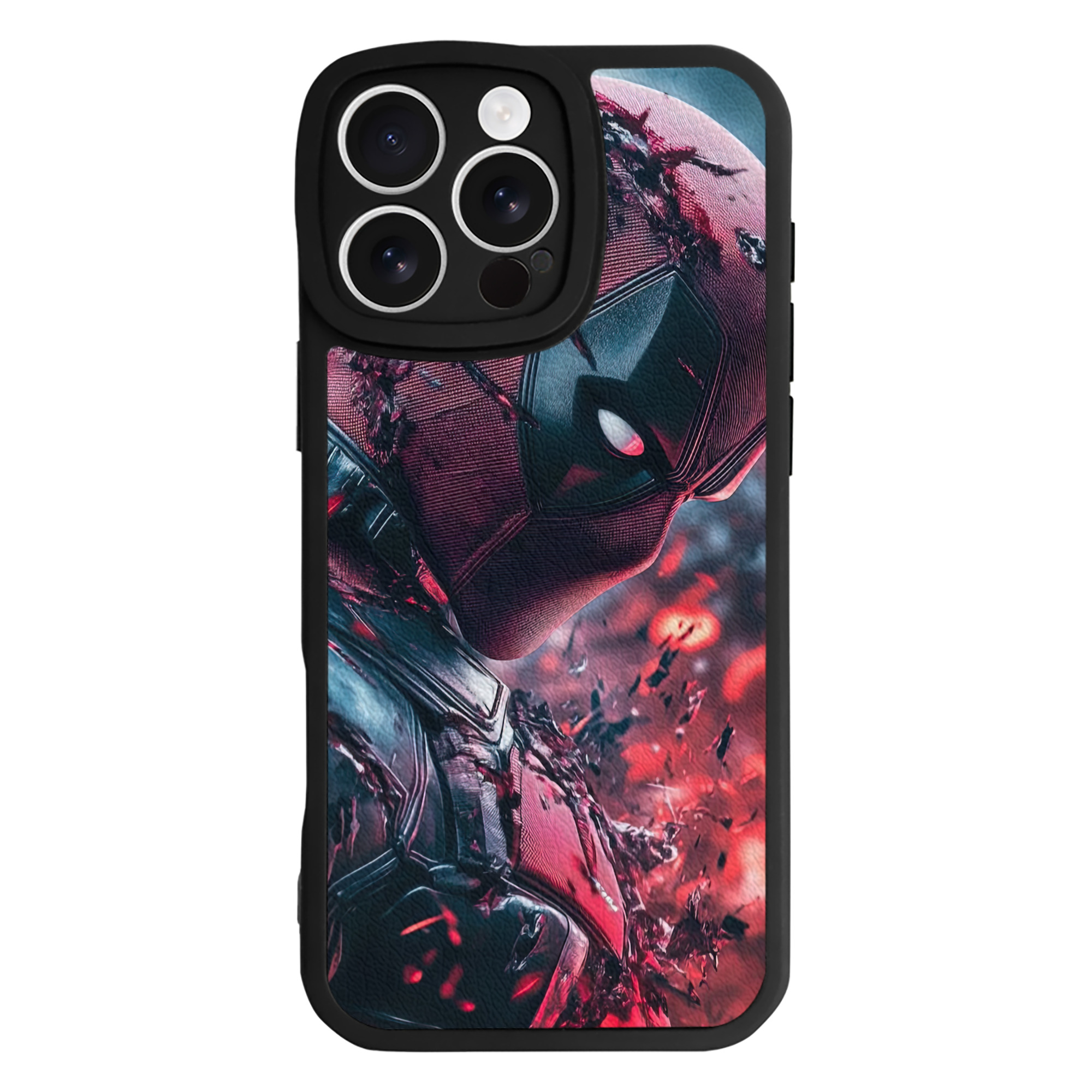 （画像用） Deadpool デッドプール 【iPhone 16シリーズ対応】シリコンスマホケース（レザー調） 材質：シリコン